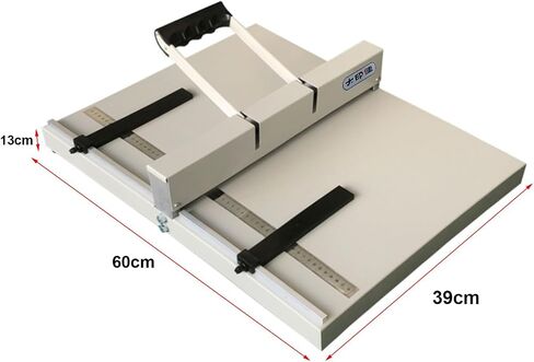 Paper Small Manual Creasing Machine A4 A3 Folding Machine for Commercial Office Heavy Duty Paper Folder Creaser Scoring Tool (Beige A4 (600x390x130MM)) in Saudi Arabia