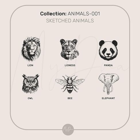 Gold Engraved Lion Sketch Signet Ring - Majestic Animal Jewelry - Unique Lion Symbol Design in Saudi Arabia