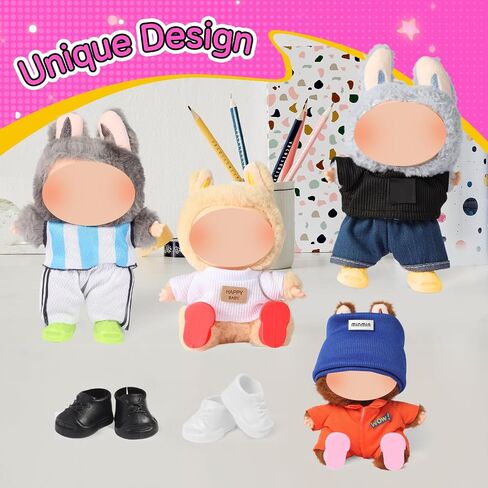 10-Pack 17cm Doll Accessories – Sport Shoes and Glasses Set for Gen 1/2/3 Dolls, 6 Colors（Doll Not Included） in Saudi Arabia