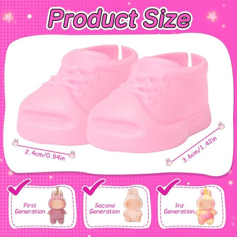 10-Pack 17cm Doll Accessories – Sport Shoes and Glasses Set for Gen 1/2/3 Dolls, 6 Colors（Doll Not Included） in Saudi Arabia