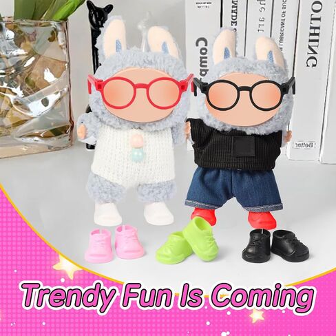 10-Pack 17cm Doll Accessories – Sport Shoes and Glasses Set for Gen 1/2/3 Dolls, 6 Colors（Doll Not Included） in Saudi Arabia