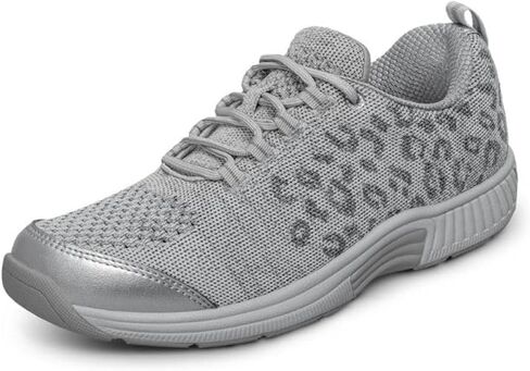 Orthofeet Women's Coral Walking Shoe, Athletic, Black, 8 X-Wide in Kuwait