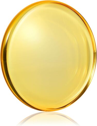 Optical Glass Spinning Top Base, Double Concave Crystal, Diameter 3.94"(100mm), Thicker 0.55"(14mm), Smoother Low Friction Helps Extend Spin Time, Impact-Resistant (S, Black) in Saudi Arabia