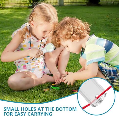 SenseYo 15 PCS Clear Mini Magnifying Glass for Kids, 5X Small Kid Magnifier for Hobbies, Science, Study in Kuwait