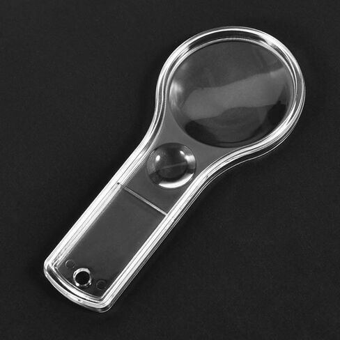 SenseYo 15 PCS Clear Mini Magnifying Glass for Kids, 5X Small Kid Magnifier for Hobbies, Science, Study in Kuwait