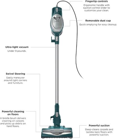 Shark HV300 Rocket Stick Bagless Vacuum for Multi Surface Hardwood Carpet Stairs Deep Cleaning Lightweight Pack of 1 Blue (Renewed) in Saudi Arabia