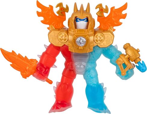 Heroes of Goo Jit Zu Goo-Tron Supreme Combines The Power of Blazagon, Pantaro & Thrash in 1 Ultimate Hero, with 3 Different Goo Fillings, 35+ Phrases & Lights, Face Swap & Triple Attack Feature in Saudi Arabia