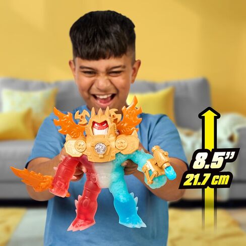 Heroes of Goo Jit Zu Goo-Tron Supreme Combines The Power of Blazagon, Pantaro & Thrash in 1 Ultimate Hero, with 3 Different Goo Fillings, 35+ Phrases & Lights, Face Swap & Triple Attack Feature in Saudi Arabia