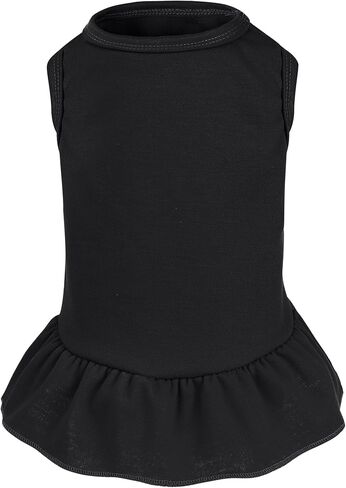 Dog Dresses Cat Skirt Solid Color Dog Clothes Summer Sleeveless Puppy Girl Clothes for Small Pet Dogs Cats (Pink, Small) in Saudi Arabia