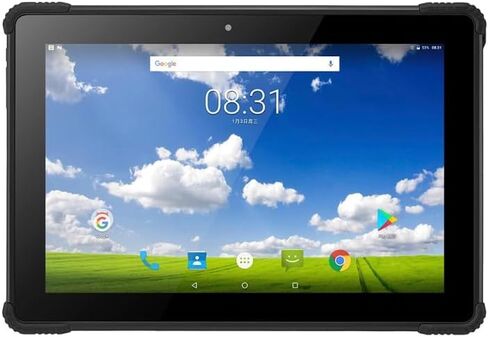 N1 Rugged Android Tablet ، لوحة تعمل باللمس بحجم 10 بوصات ، تصميم IP54 شبه مزدحمة ، أسود in Kuwait