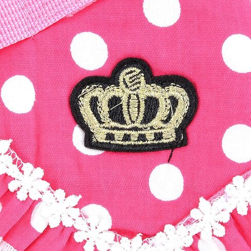 SELMAI Puppy Small Dog/Cat Dots Vest Harness Leash Set Mesh Padded No Pull Lead Pink S in Kuwait