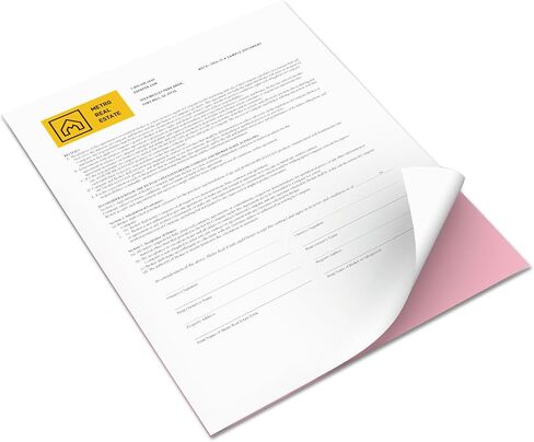 Paper, Carbonless, 2 Part, 8-1/2"x11", White/Pink, XER3R12421 in Saudi Arabia