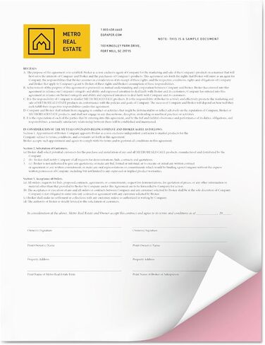 Paper, Carbonless, 2 Part, 8-1/2"x11", White/Pink, XER3R12421 in Saudi Arabia