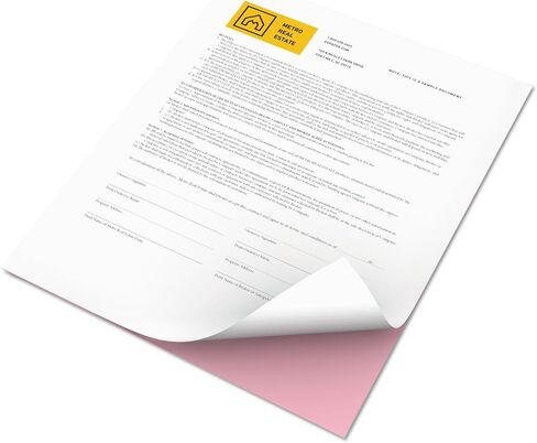 Paper, Carbonless, 2 Part, 8-1/2"x11", White/Pink, XER3R12421 in Saudi Arabia
