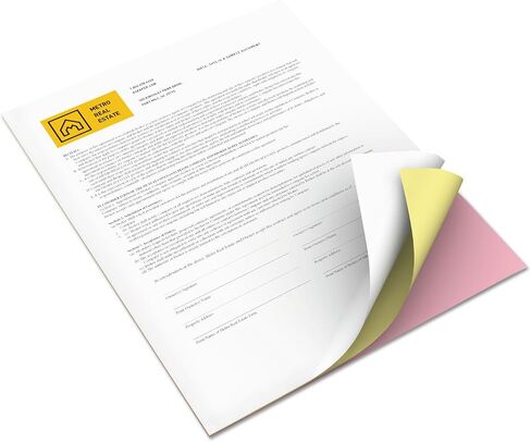 Xerox 3R12424 Premium Digital Carbonless Paper, 8-1/2 x 11, Pink/Canary/White, 1,670 Sets in Saudi Arabia