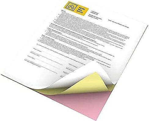 Xerox 3R12424 Premium Digital Carbonless Paper, 8-1/2 x 11, Pink/Canary/White, 1,670 Sets in Saudi Arabia