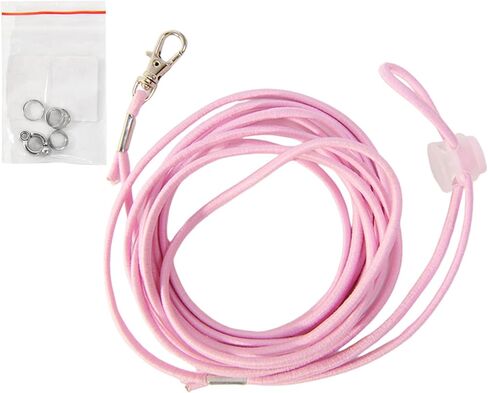 Escape Proof Parrot Bird Leash with Cord Elastic Bird Leash With Metal Ankle Rings Pet Bird Training Rope 3Meter in Kuwait