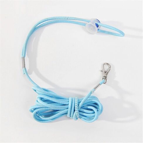 Escape Proof Parrot Bird Leash with Cord Elastic Bird Leash With Metal Ankle Rings Pet Bird Training Rope 3Meter in Kuwait