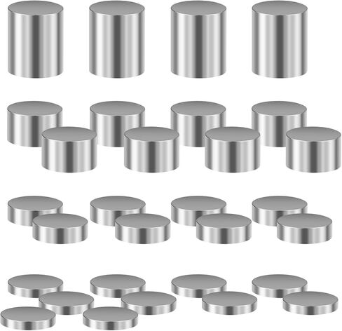 30pcs أوزان السيارة ، 1/2oz ، 1/4oz ، 1/8oz ، 1/16oz من الأوزان الأسطوانة التونغستن العازلة in Saudi Arabia