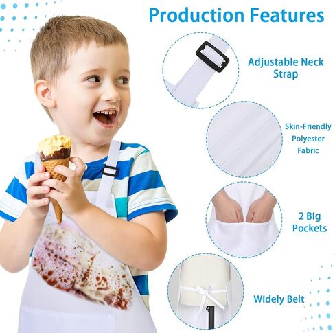 Handepo 30 PCS Children Apersts Apons Chef Chef Apron Kids Comfor in Saudi Arabia