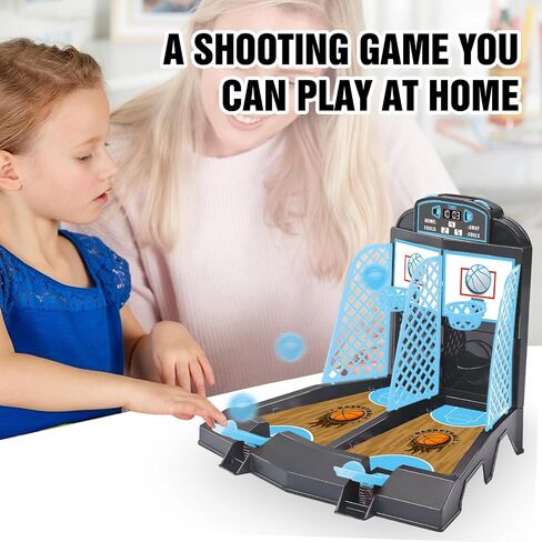 Table Top Games ، Glow in the Dark Mini Basketball Game - Desktop Games for Kids ， Tost Desk of Office للبالغين - هدايا كرة السلة للأولاد 3 4 5 6 7 8 9 10 11 12 in Kuwait