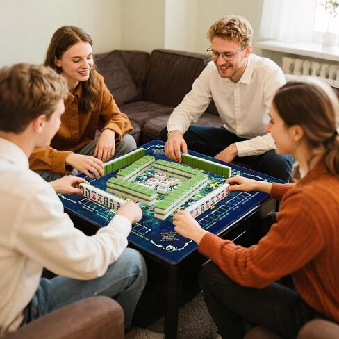 Mahjong Mat و Non-Slip والضوضاء تقلل من ملحقات Mahjong المحمولة 31.5 "× 31.5" مع حقيبة حمل ، حصيرة طاولة اللعبة لألعاب الطاولة ، ألعاب الورق ، دومينو (التنين) in Kuwait