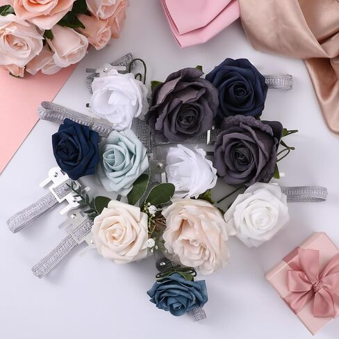 14 PCS CORSAGE LISTLET BAND SILVER SILVER in Kuwait