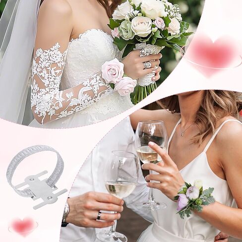 14 PCS CORSAGE LISTLET BAND SILVER SILVER in Kuwait