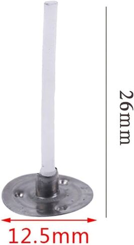 100 Pcs Candle Wicks 1 Inch Low Smoke Tea Light Wicks Pre-Waxed Wick Tabs for Soy Wax Tealight Candle Making, Pure Cotton Smokeless Candle Making Wicks in Saudi Arabia