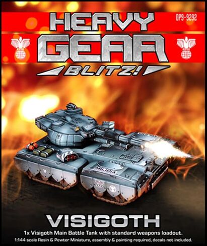 Heavy Gear Blitz: Southern - Visigoth Main Battle Tank in Saudi Arabia