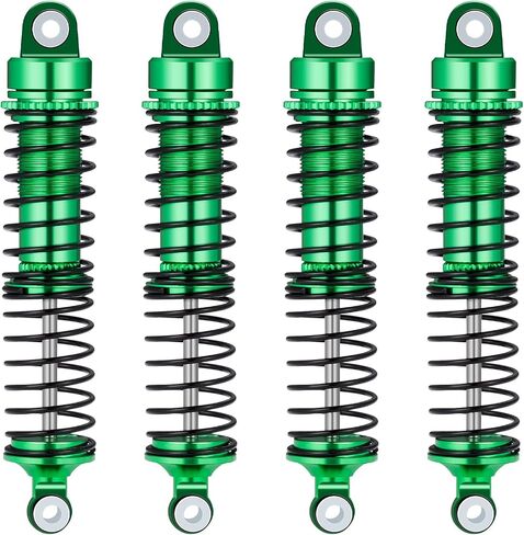 All Metal Shocks Front Rear Oil Shocks Absorber for Tra-xxas 1/18 LaTrax Teton Desert Prerunner Shock Absorber Damper Set 1/18 RC Upgrades Parts Replace Parts 7660 7665(4-Pack) (Red) in Saudi Arabia