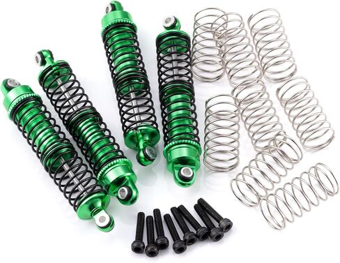 All Metal Shocks Front Rear Oil Shocks Absorber for Tra-xxas 1/18 LaTrax Teton Desert Prerunner Shock Absorber Damper Set 1/18 RC Upgrades Parts Replace Parts 7660 7665(4-Pack) (Red) in Saudi Arabia