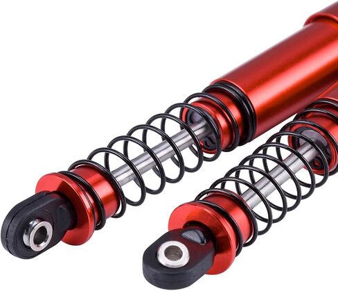4pcs الصدمات الكبيرة من الألومنيوم لـ 1/10 RC Crawler LCG Chassis Gspeed V3 Element Enduro SCX10 TRX4 Gamde R1 Comps Builds DIY (أسود 85 مم 4pcs) in Kuwait