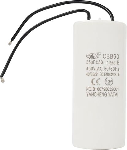 Yancheng Yatai CBB60 Operating Capacitor 100uF 300V AC 2-Wire 50/60Hz, Used for Motor Blower air Compressor and air Conditioner Compressor Replacement Part in Kuwait