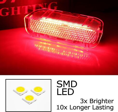 iJDMTOY Xenon White Full LED Side Door Courtesy Lamps Compatible With Volkswagen EOS Golf GTI Jetta Passat CC etc, OEM Replacement, By 18-SMD Xenon White LED Lights & CAN-bus Error Free in Saudi Arabia
