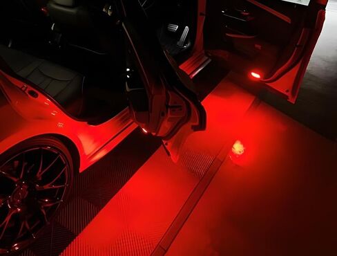 iJDMTOY Xenon White Full LED Side Door Courtesy Lamps Compatible With Volkswagen EOS Golf GTI Jetta Passat CC etc, OEM Replacement, By 18-SMD Xenon White LED Lights & CAN-bus Error Free in Saudi Arabia