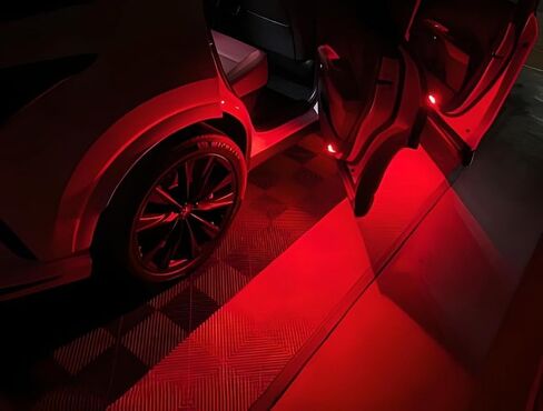 iJDMTOY Xenon White Full LED Side Door Courtesy Lamps Compatible With Volkswagen EOS Golf GTI Jetta Passat CC etc, OEM Replacement, By 18-SMD Xenon White LED Lights & CAN-bus Error Free in Saudi Arabia