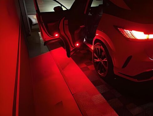 iJDMTOY Xenon White Full LED Side Door Courtesy Lamps Compatible With Volkswagen EOS Golf GTI Jetta Passat CC etc, OEM Replacement, By 18-SMD Xenon White LED Lights & CAN-bus Error Free in Saudi Arabia