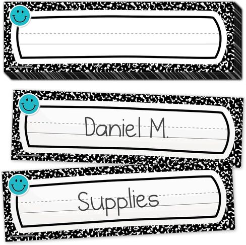 Teacher Created Resources Cool for School Composition Flat Name Plates (TCR9319) in Saudi Arabia