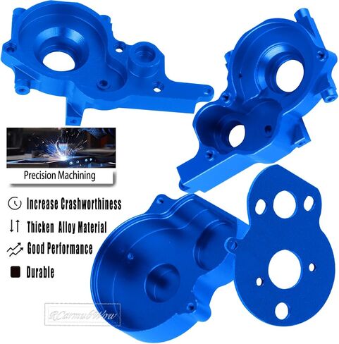 RC Gearbox Case & Screws Upgrades Part for 1/24 Micro-B,1/28 Micro-T,Aluminium Alloy Transmission Case w/Screws of Whole Vehicle,Black in Saudi Arabia