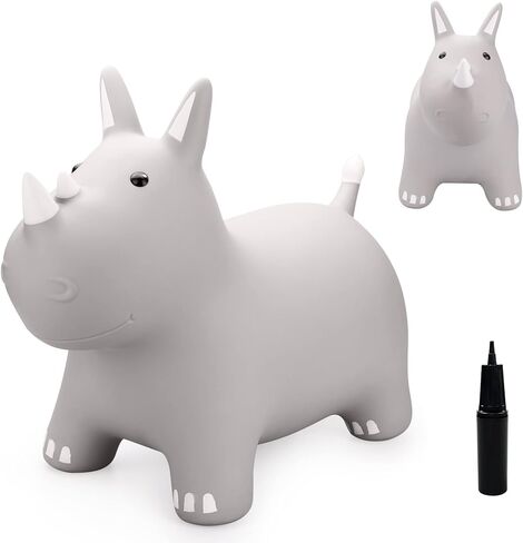 Playzap Bouncy Horse Hopper ، حيوانات نطاطات Hopper للأطفال الصغار ، وركوب القفز القابلة للنفخ على الحارس ، والأطفال الذين يقفزون لألعاب 18 مترًا 2 3 سنوات من الأطفال الأولاد. in Kuwait