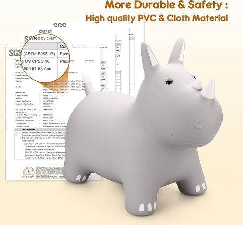 Playzap Bouncy Horse Hopper ، حيوانات نطاطات Hopper للأطفال الصغار ، وركوب القفز القابلة للنفخ على الحارس ، والأطفال الذين يقفزون لألعاب 18 مترًا 2 3 سنوات من الأطفال الأولاد. in Kuwait