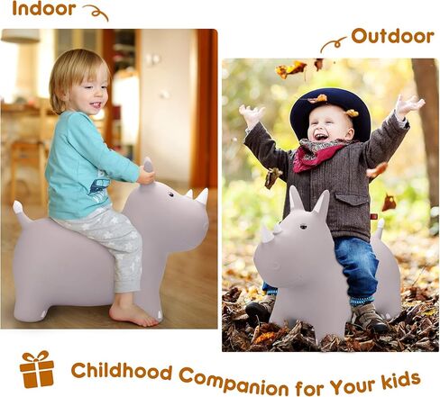 Playzap Bouncy Horse Hopper ، حيوانات نطاطات Hopper للأطفال الصغار ، وركوب القفز القابلة للنفخ على الحارس ، والأطفال الذين يقفزون لألعاب 18 مترًا 2 3 سنوات من الأطفال الأولاد. in Kuwait