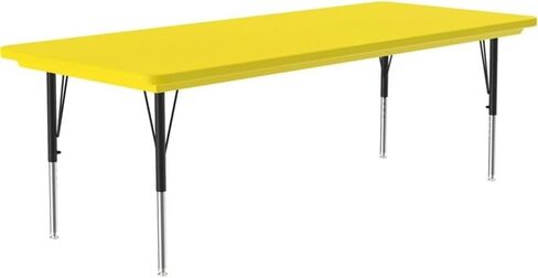 Correll AR3060-REC-27 طاولة نشاط بلاستيكية بلاستيكية مضغوطة ، 30 "× 60" ، أزرق in Kuwait
