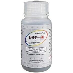 LaserBond 100 Black Laser Marking Ink 50g, Compatible with CO2 Fiber Diode and YAG Laser Engravers, Permanent Marks on Metal Glass Stone and Ceramic in Saudi Arabia