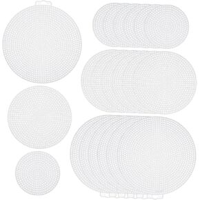 DIYEAH 30Pcs Wear Resistant Plastic Mesh Sheets Multi Function Stitch Canvas for Embroidery Crafts and DIY Projects in Kuwait