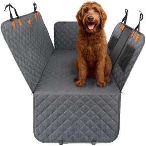 Ruff & Stuff Dog Car Seat Hard Bottom Cover for Back Seat Up to 170lbs | Waterproof Scratch-Resistant | Universal Fit for All Vehicles (Black) in Saudi Arabia