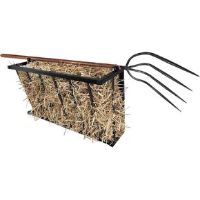 Hay Feeder, 27'' Long Horse Goat Hay Rack, 16 Gallon Large Capacity, Heavy Duty Iron Hay Feeder Wall Mount for Horses, Sheep, Goats, Indoor Outdoor Uses, Effortless Installation in Farm, Yield in Saudi Arabia