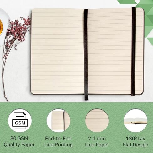 ببساطة حزمة دفاتر تكوين Genius - A5 Pink ، 4 Pack - حكمت كلية Hardcover College مجلة السفر وملاحظة عمل مبطنة in Saudi Arabia