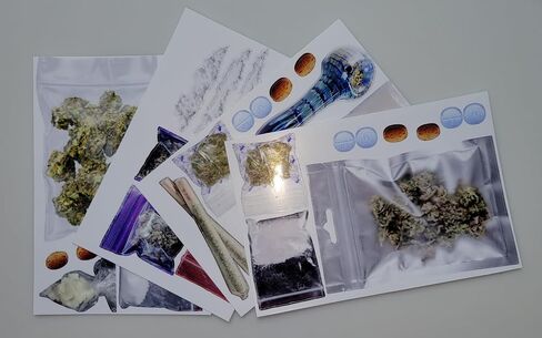34 Piece Drug Joke Sticker Pack Gag Sticker in Saudi Arabia